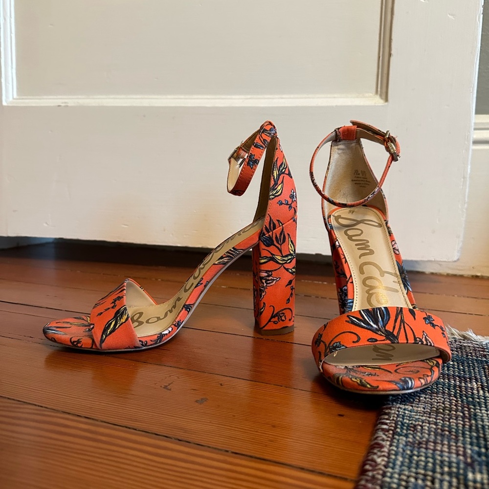 Sam Edelman Yaro orange heels